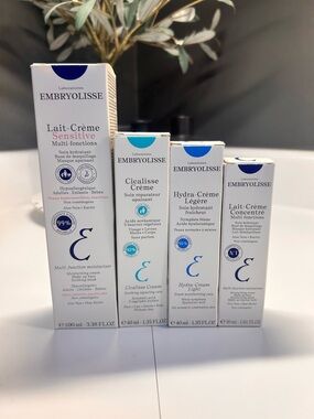 Embryolisse Bundle Lait Creme Sensitive Cicalisse Hydra Cream 4pc New Sealed